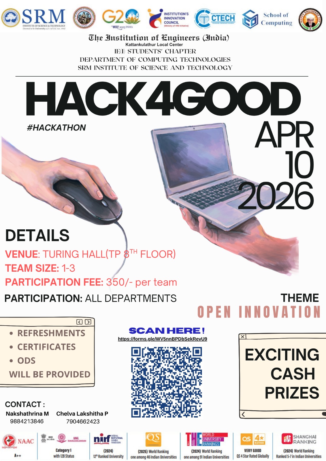 HACK4GOOD 2026 Hackathon Poster 